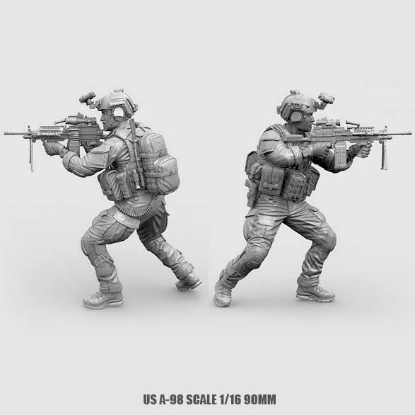 1/16  USA Resin Soldier Figure Kits Special forces Model  Colorless And Self-assembled A-98