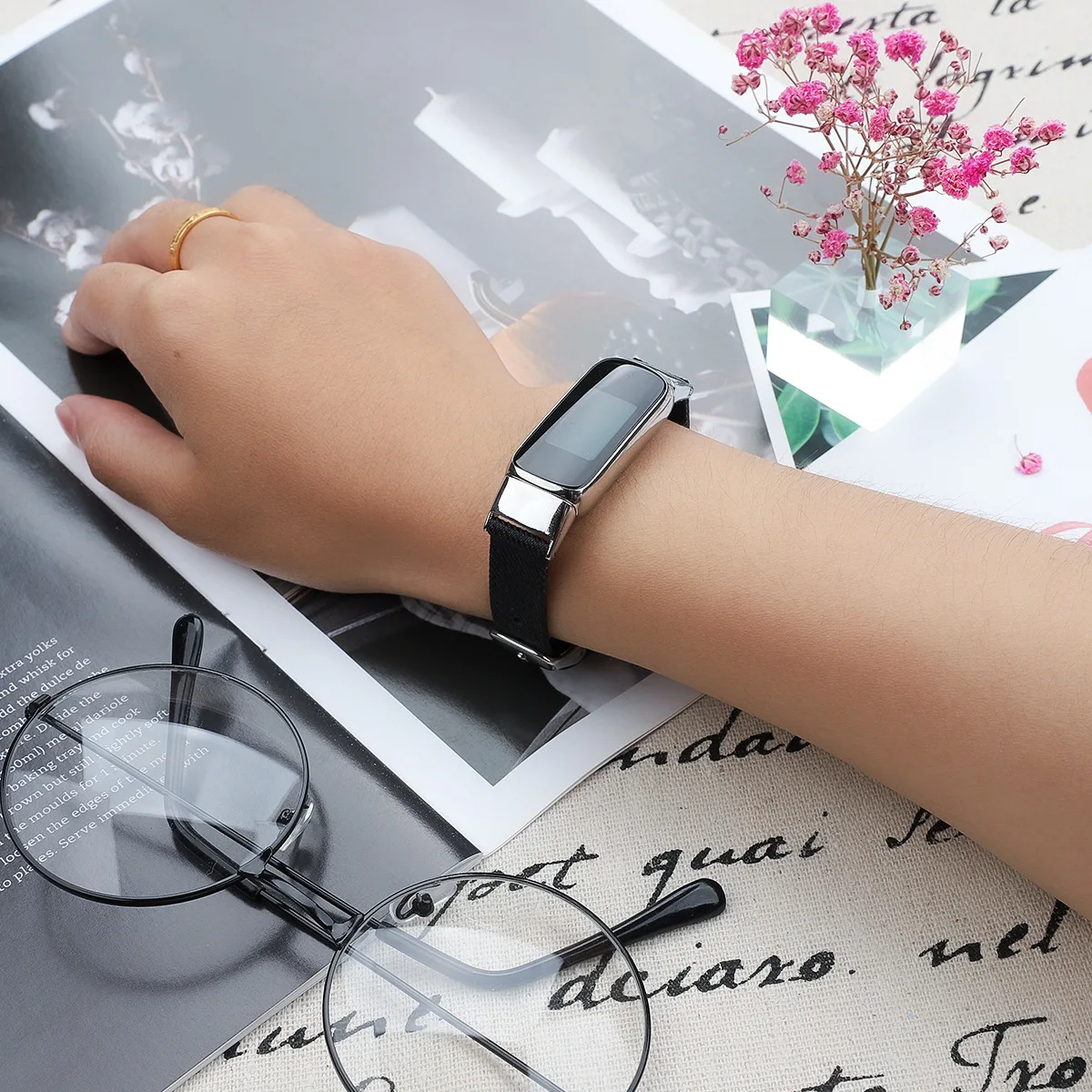 Essidi Mới Canvas Dây Vòng Fitbit Luxe Nylon Thể Thao Đồng Hồ Correa Fitbit Luxe Thay Thế