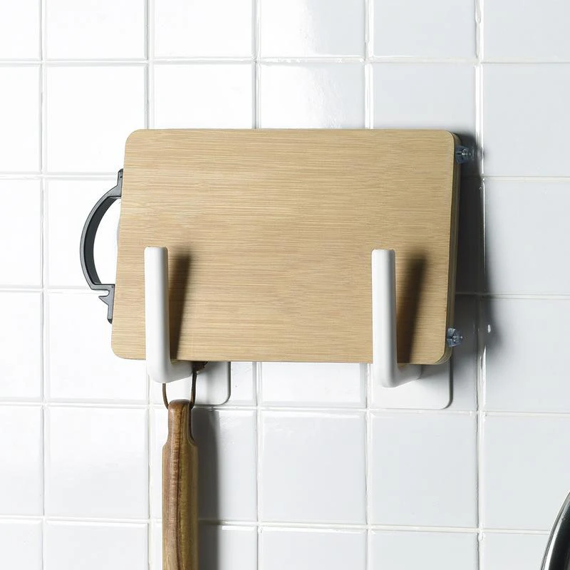 Kitchen Self-adhesive Accessories Under Cabinet Paper Roll Rack Towel Holder Tissue Hanger Storage Rack 1pcs