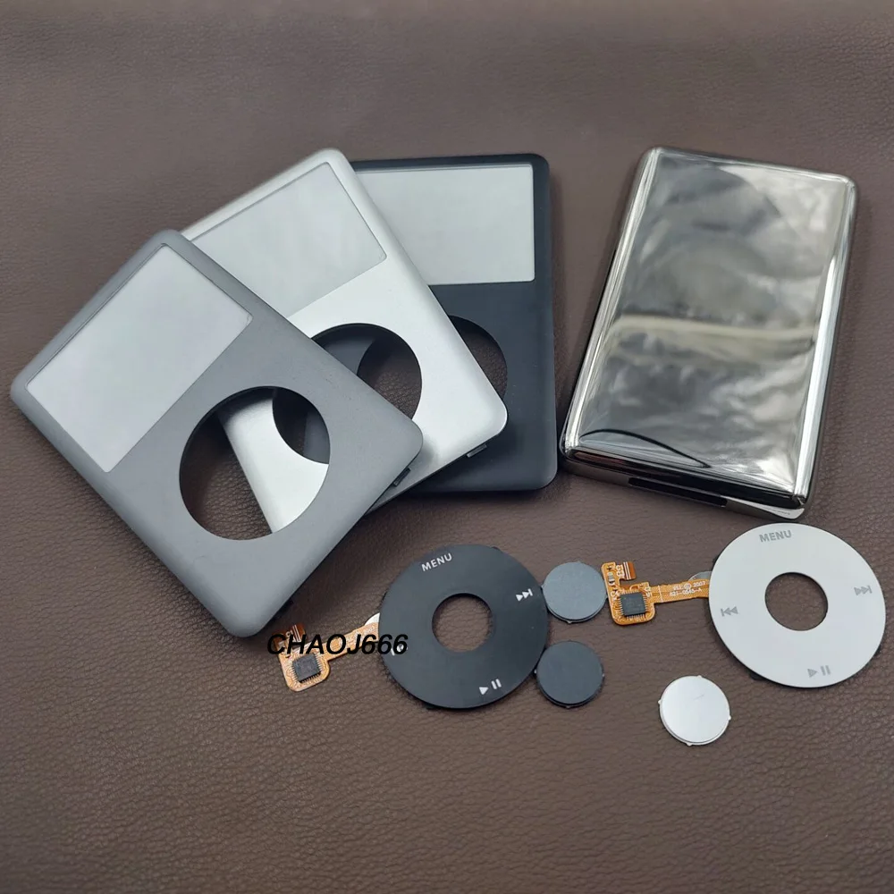 Полный комплект корпуса, Передняя Лицевая панель, задняя крышка, чехол, Центральная кнопка для iPod 6-го 7-го классического, 80 ГБ, 120 ГБ, 160 Гб