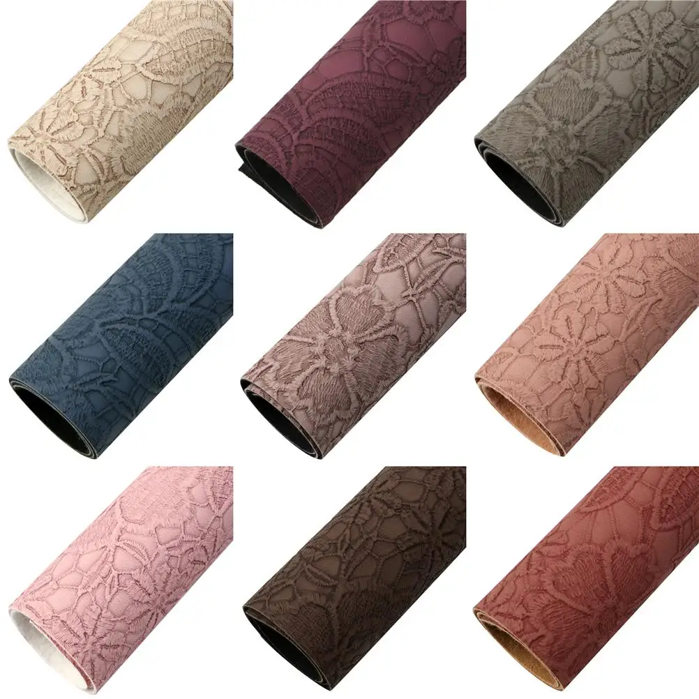 20*33cm Bump Texture Vinyl Fabric Flower Faux Leather Sheets For Hair Bows Earrings Leather Fabirc,1Yc22115