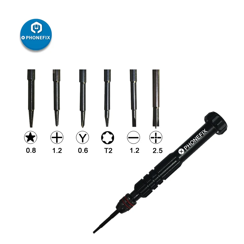 Zestaw wkrętaków magnetycznych Phillips Torx Pentalobe 6 w 1 Profesjonalny zestaw narzędzi ręcznych do naprawy iPhone'a Telefon Zegarek PC