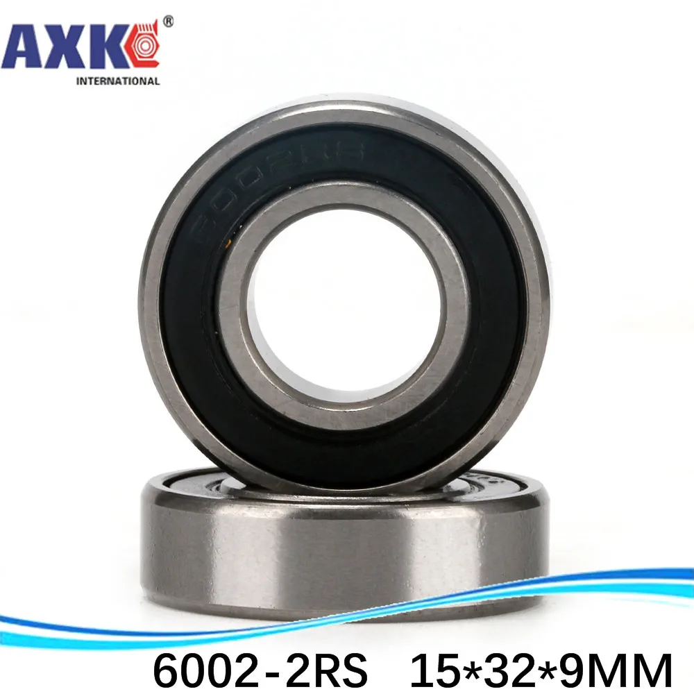 (1pcs) High quality deep groove ball bearing double rubber sealing cover 6002-2RS 15*32*9 mm