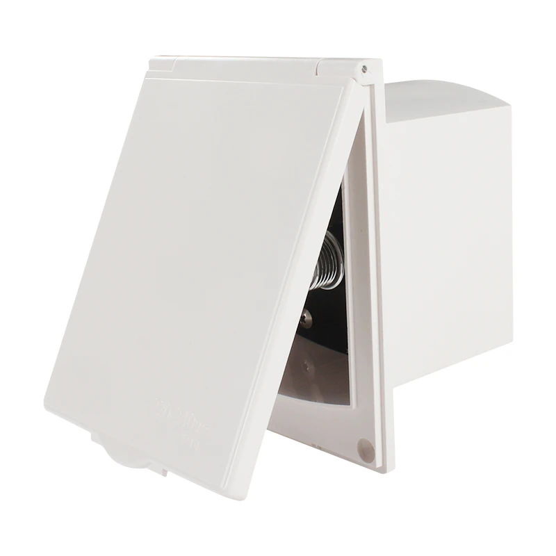 TYTXRV-Caja de ducha exterior para caravana, kit de suministro de agua perfecto para casa rodante, barco y autocaravana, disponible en color blanco