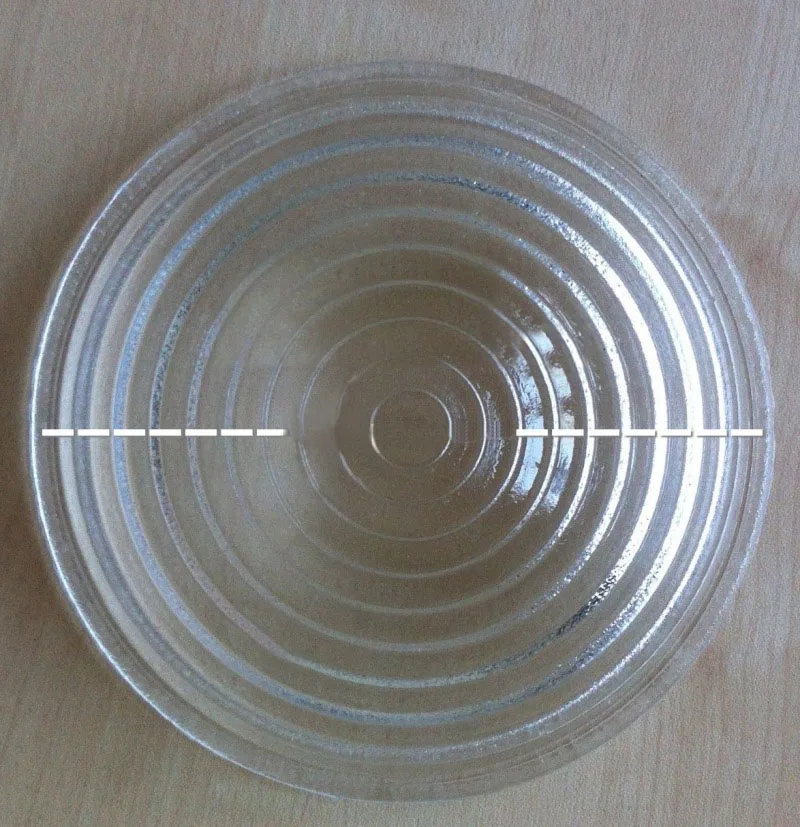 1pc 300mm Diameter Round Glass Spotlight Fresnel Lens with IP23 Protection Grade 5000W