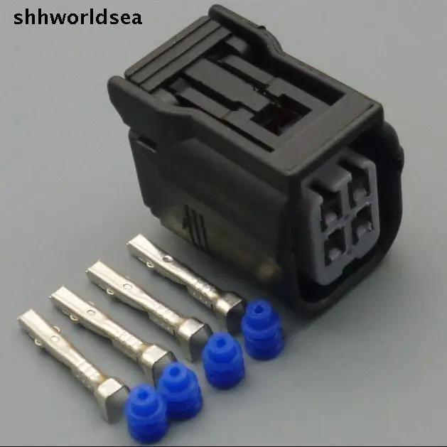 worldgolden 5/30/100sets 1.0mm 4pin way Modified connectors oxygen sensor socket