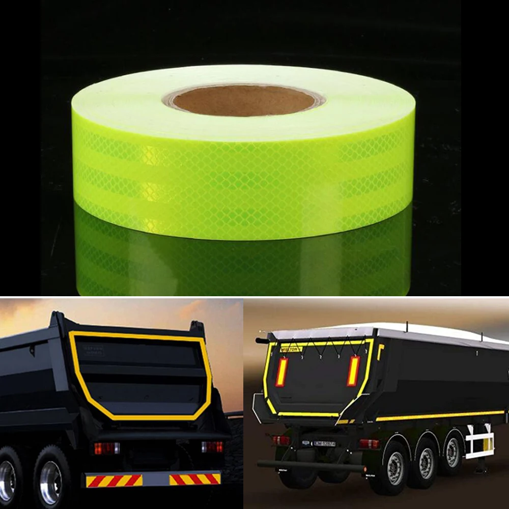 5cmx50m/Roll Reflective Accessories Adhesive Tape For Trucks Trailers Safety