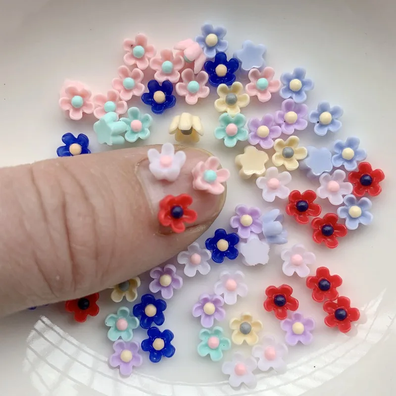 100pcs  Butterfly Favorite Flowers Rhinestone Nail Art Decorations Resin Decal DIY Found Resin handicraft