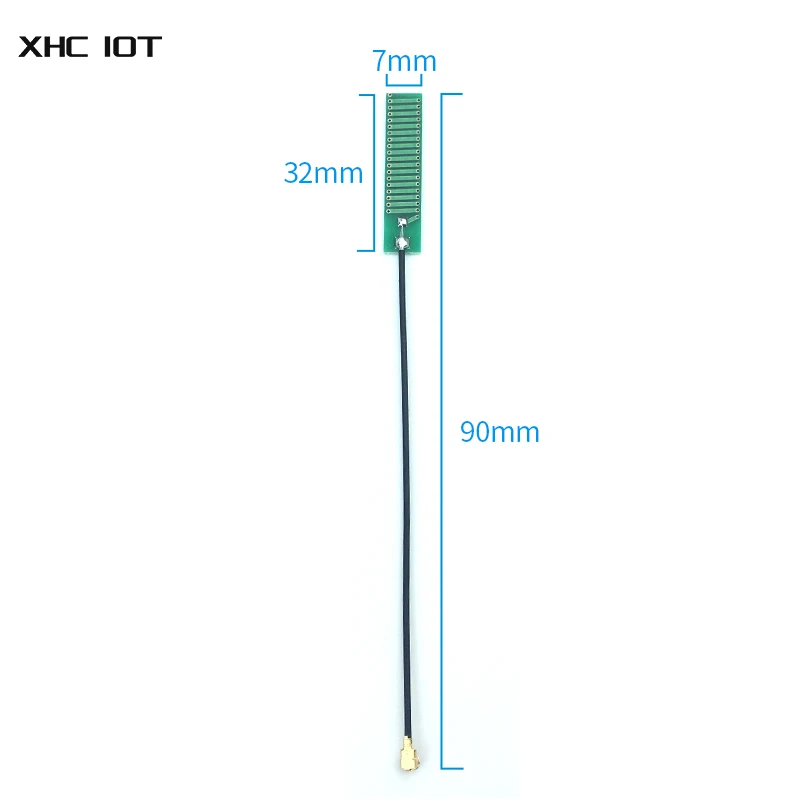 4G antena omnidireccional PCB, 50ohm FPC, 2.0dBi, IPX, 2dbi, XHCIOT, TX433-PCB-3207, 10 unids/lote, 433MHz