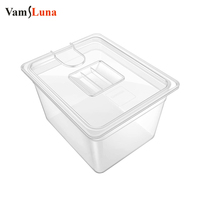 Sous Vide Container Steak Machine with Lid Water Tank Bath for Circulator Sous Vide Culinary Immersion Slow Cooker (6L,11L, 25L)