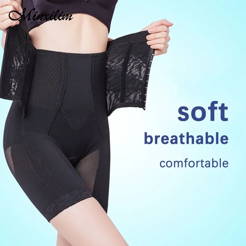 Shaper Panties Sexy Mesh Shapers Body Shaper With Double Breasted Control Slimming Belly Thigh Women Shapewear Waist Trainer