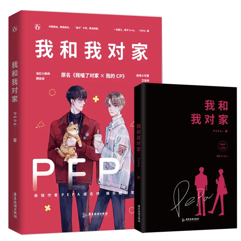 My CP Wo He Wo Du Jia Love Stories Of Campus Youth Novel Book By  PEPA Postcard Sticker Gift