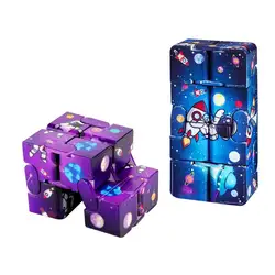 Cubo antiestrés Infinity Cube Magic Cube para niños y adultos, rompecabezas volteable cúbico para aliviar el estrés y el autismo, juguetes para relajarse