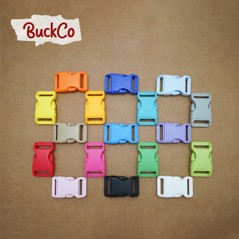 10pcs/lot 20mm high quality spray paint plastic clasp quick side release for Webbing diy dog collar accessory buckle 17 colours