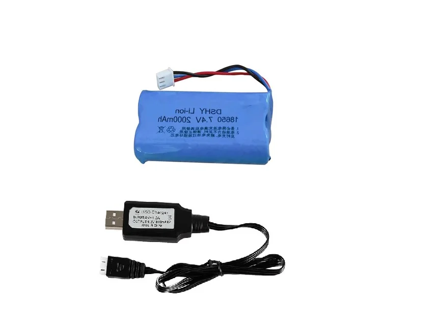 18650 7.4 v bateria 7.4 V 2000 mAH li-po Batery 2S 20C 18650 bateria do zabawek dla RC car dron helikopter model 7.4 V 2000 mAH