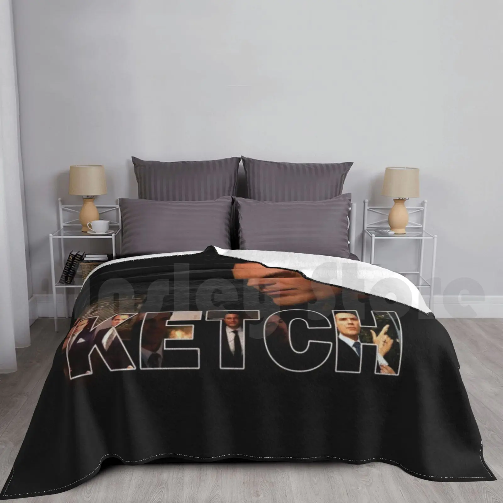 Manta Ketch para sofá cama Ketch de viaje Arthur Ketch sobrenatural David Haydn Jones Spn Lttu Spnfamily
