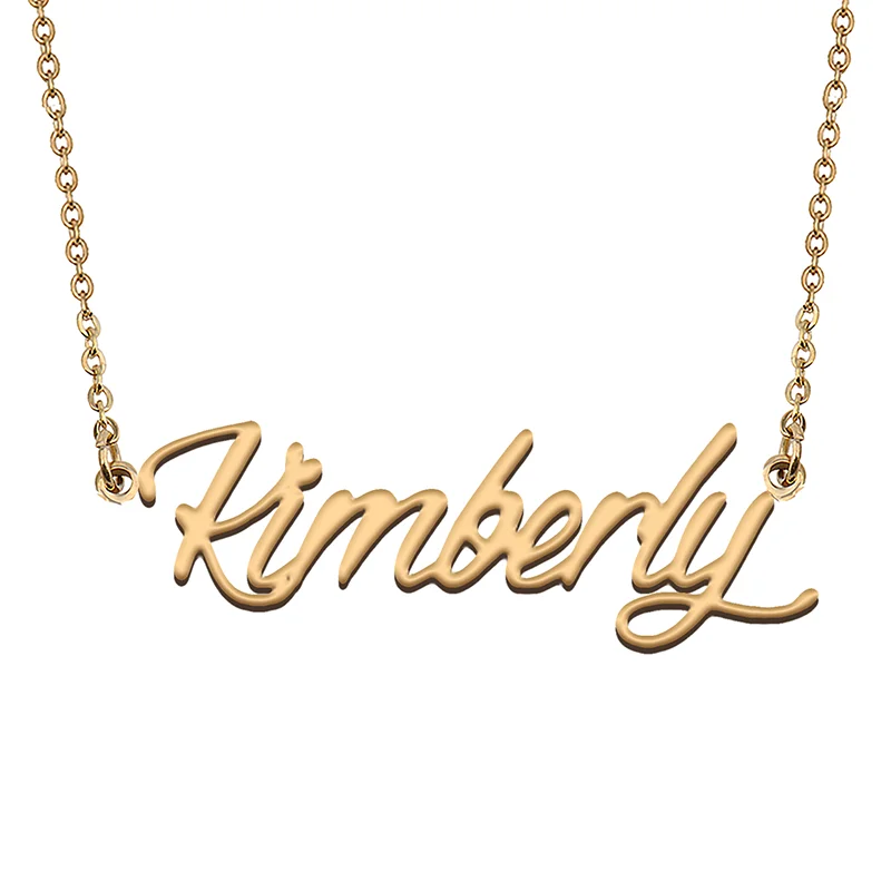 

Kimberly Custom Name Necklace Customized Pendant Choker Personalized Jewelry Gift for Women Girls Friend Christmas Present