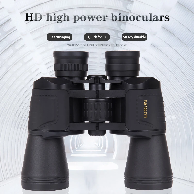 

LUXUN Professional Powerful Binoculars 20x50 Wide View Long Distance HD Telescope for Outdoor Camping Hunting Tourism