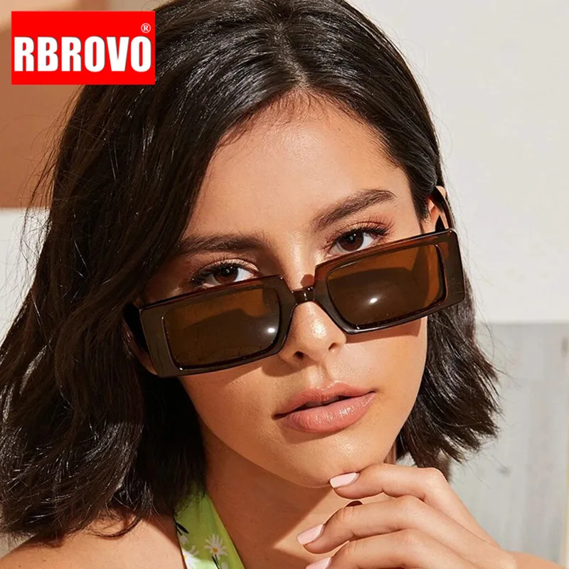 RBROVO 2023 Square Retro Sunglasses Women Vintage Sun Glasses For Women/Men Luxury Brand Eyeglasses Women Small Oculos De Sol