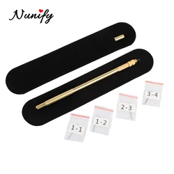 Nunify Lacing Needle Ventilating Holder+4Pcs Needle Kit 1-1,1-2, 2-3, 3-4 Ventilating Needle For Lace Wig Closure Frontal Making