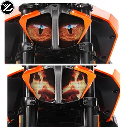 Motorcycle accessories headlight protection sticker Front Fairing Headlight Sticker Guard Sticker For DUKE390 790 2017-2018