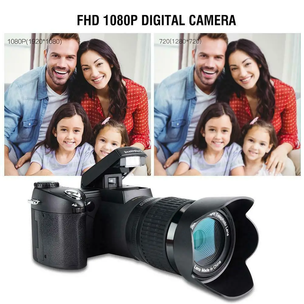 Imagem -03 - Câmera Digital Dslr D7100 33mp Lcd de 24x Zoom Led Filmadora Fotográfica Profissional