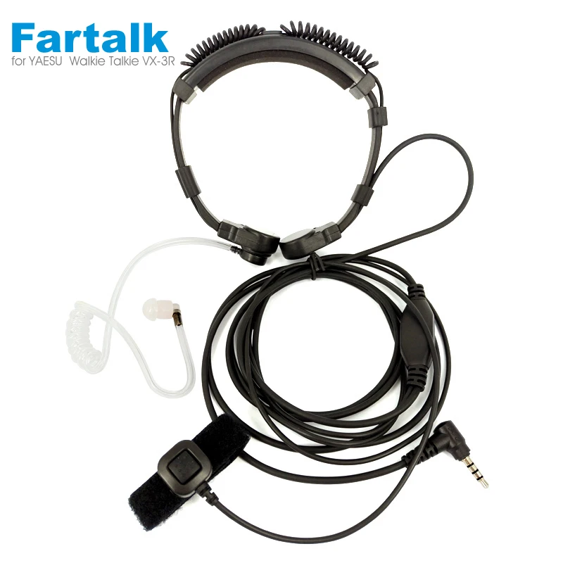 

Telescopic Throat Microphone Headset Earpiece for Yaesu Vertex FT-60R VX-3R VX-5R vx-2r VX-160 Walkie Talkie Radio Accessories