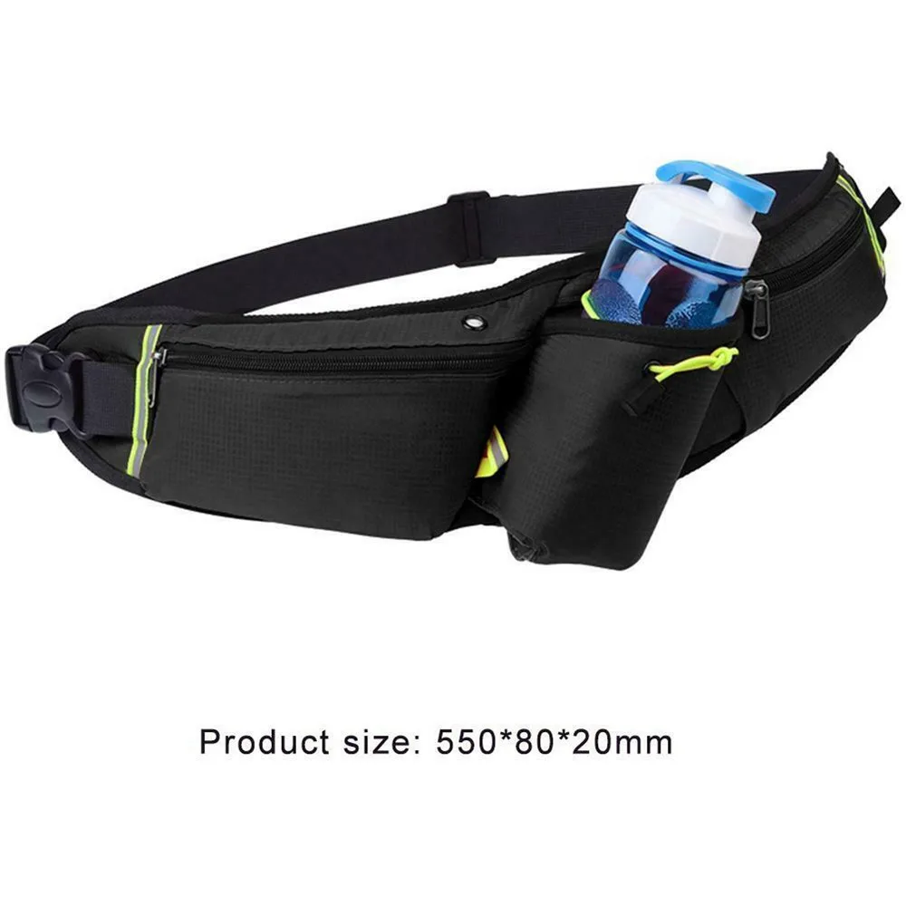 Riñonera para correr, cinturón deportivo impermeable, bolsa de gimnasio, cinturón de hidratación ligero portátil, botella de agua, paquete de cintura para cadera