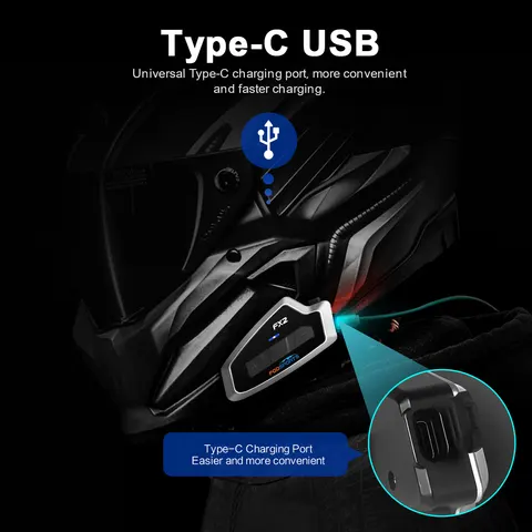 Мотогарнитура Fodsports FX2 с Bluetooth для шлема