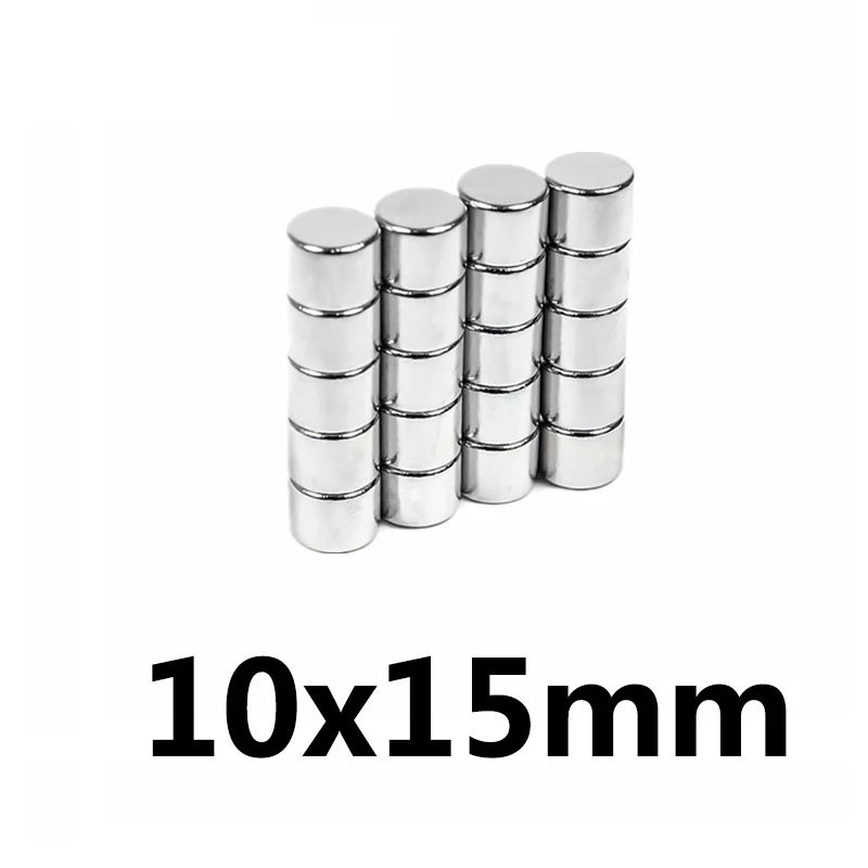 5/10/20/50pcs 10x15 mm Neodymium Super Strong Magnets 10mmX15mm Permanent Round Magnet 10x15mm Powerful Magnetic Magnets 10*15