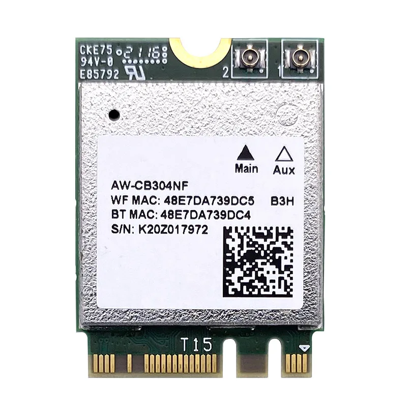 Realtek RTL8821CE AW-CB304NF 802.11AC 1X1 NGFF M.2  dual band 2.4G 5G 433Mbps BT Bluetooth 4.2 WiFi wireless network card