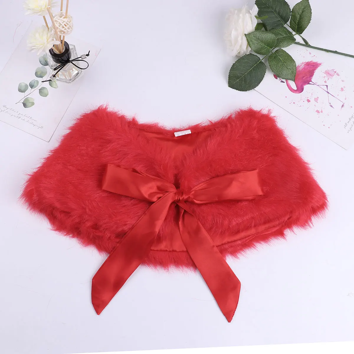 Nowy przyjazd dziewczynek zima formalne Faux futro bolerko marka Princess Dress kamizelka dla dziewczynek wiosna ślub Cape — zdjęcie 2