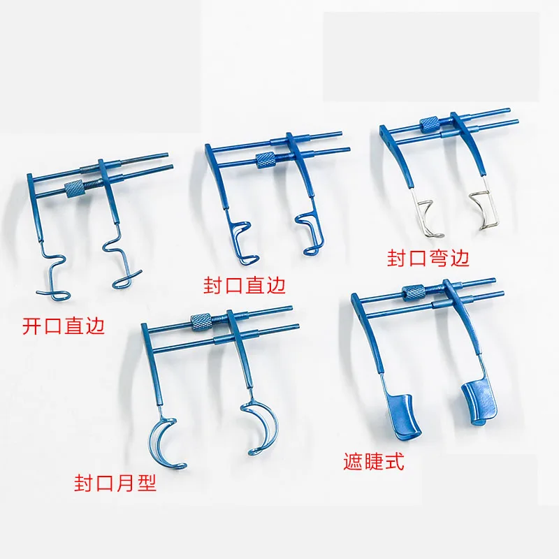 Double-rod translational eyelid eyelid spreader