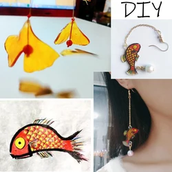 10 Pieces Shrink Paper Film Sheets Transparent Plastic for Shrinkable Film DIY Jewelry Hanging Craft Educational Games for Child