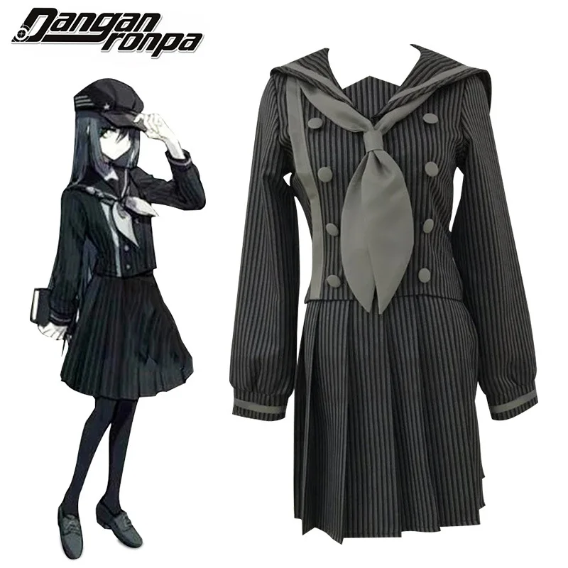 เกมอะนิเมะ Danganronpa คอสเพลย์ Saihara Shuichi ฮาโลวีนเครื่องแต่งกาย Dangan Ronpa ผู้หญิงหญิงสาว JK โรงเรียนหมวก S-2XL C96K241