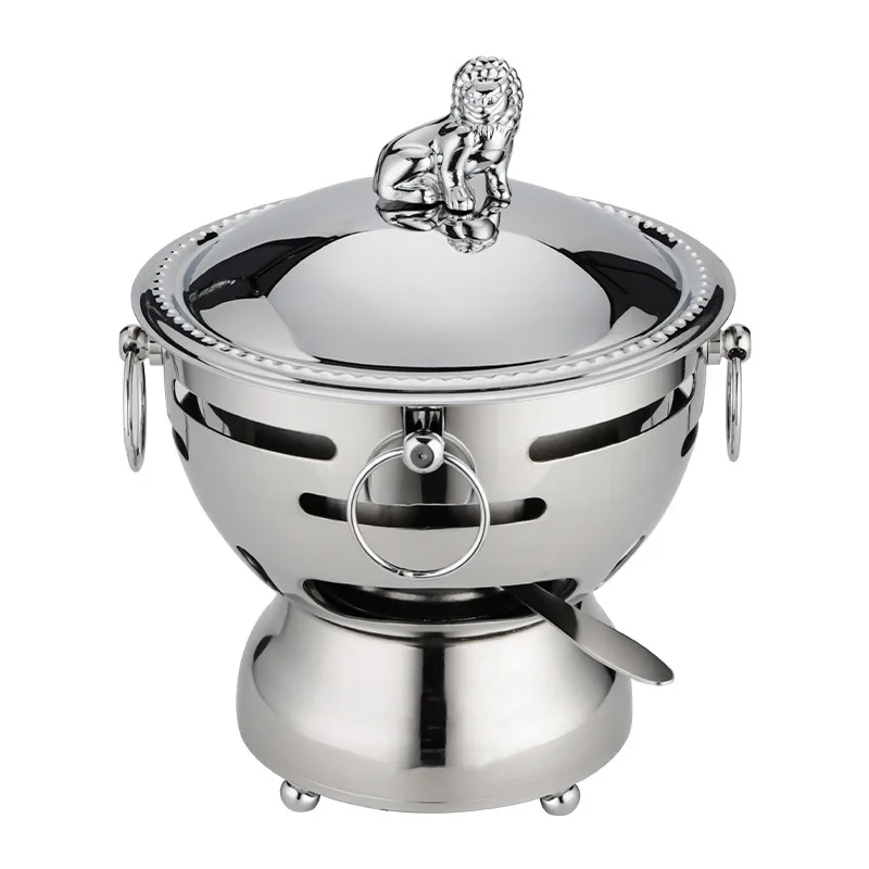 304 Stainless Steel Small Hot Pot One Person One Pot Single Self-Service Small Seafood Alcohol Stove Hot Pot Stove