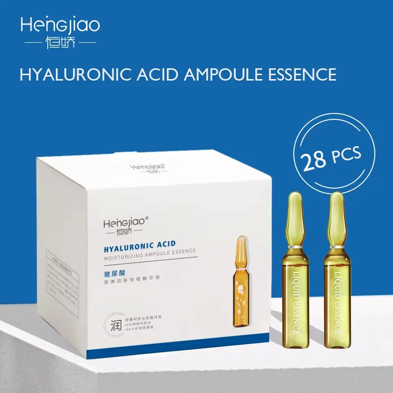 28 Days Ampoules Serum Skin Booster Intensive Hyaluronic Acid Essence Liquid Petidide Face Micro Needle Treatment