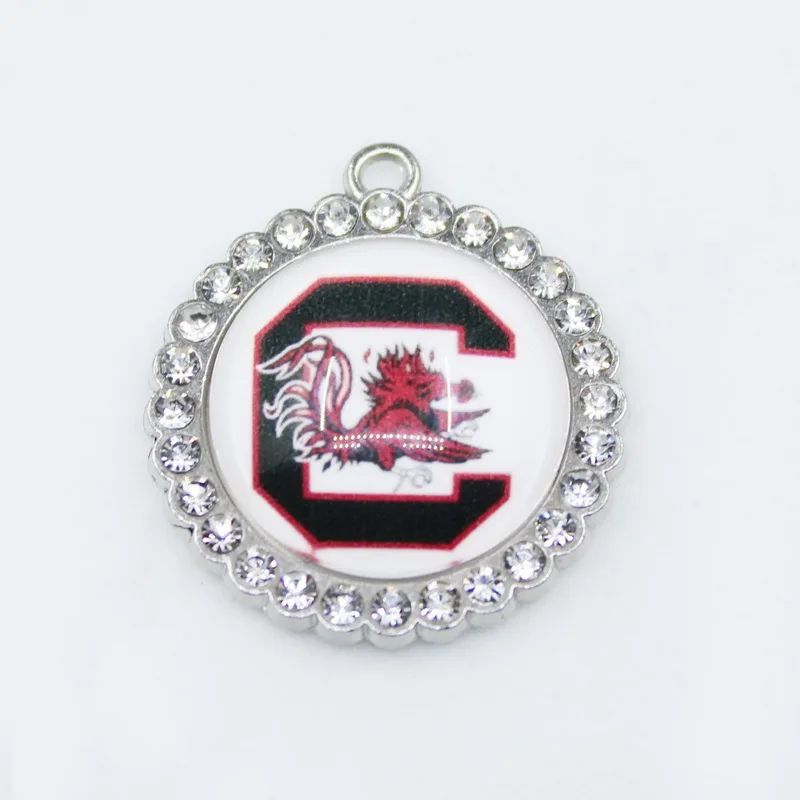 The University of South Carolina Football Team Dangle Charms Sports Hanging Charm DIY Bracelet Necklace Pendants Jewelry