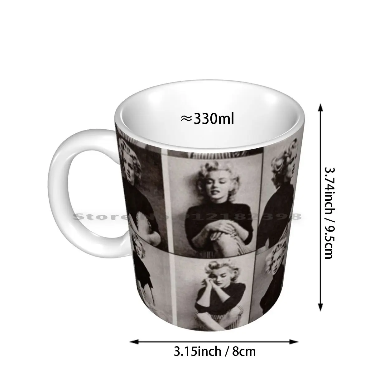 Marilyn Monroe Glamorous Reel Photoshoot Ceramic Mugs Coffee Cups Milk Tea Mug Marilyn Monroe Marilyn Monroe Glam Glamorous For