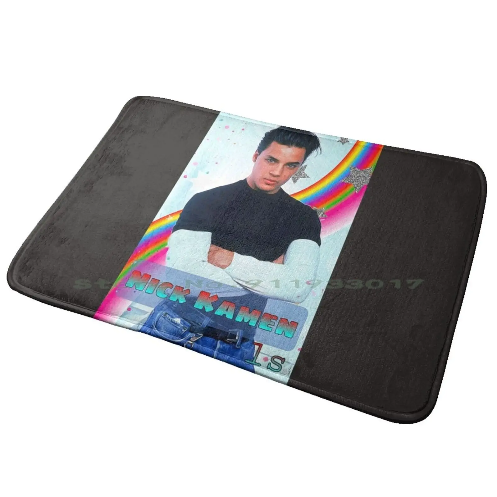 Nick Kamen Entrance Door Mat Bath Mat Rug Vintage Rip Singer Music Love Song 80s Anti-Slip Bedroom Kitchen Foot Mat Floor Carpet