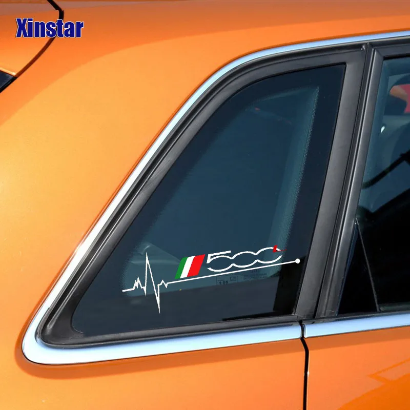 2 шт. наклейка на окна автомобиля для Fiat 500 500L 500X 500E Panda Punto Tipo BRAVO