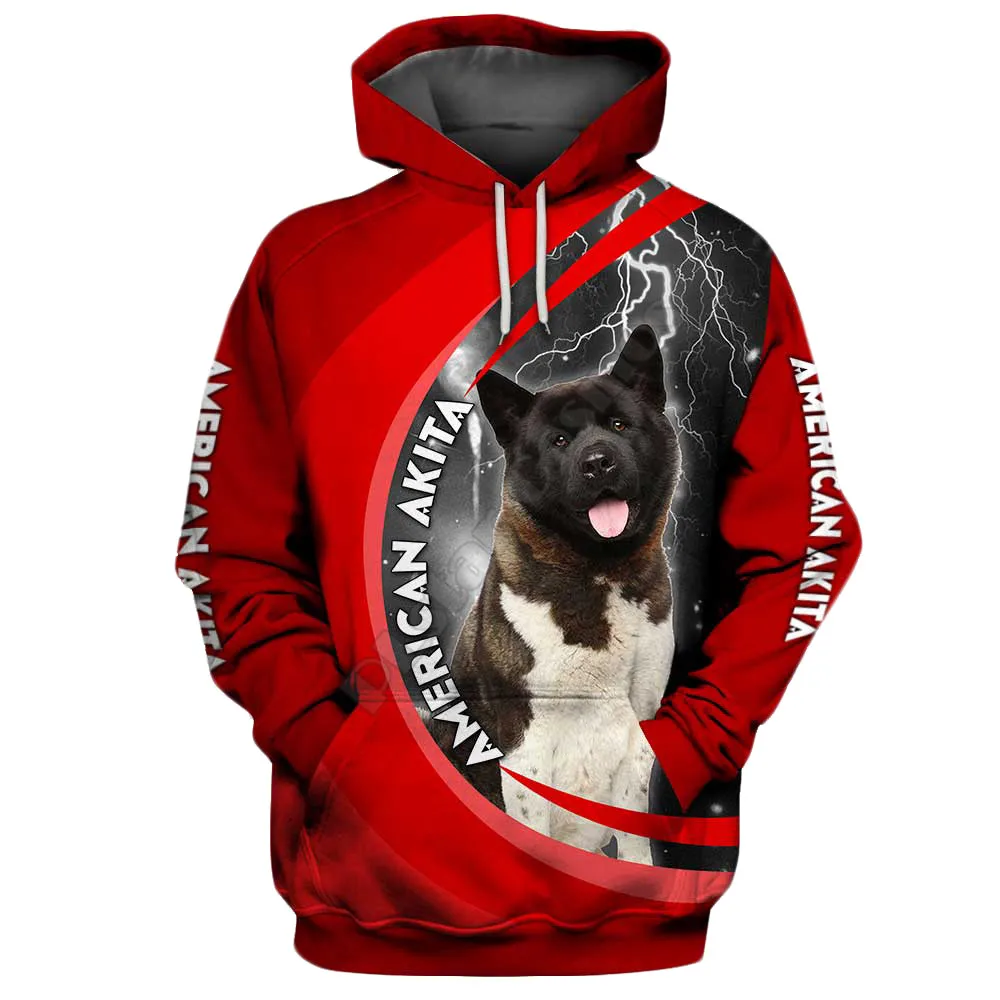 

Funny American Akita 3D Printed Hoodies Fashion Pullover Men For Women Sweatshirts Sweater Animal Costumes