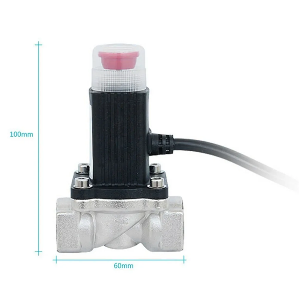 Детектор Утечки Газа с голосовым управлением, цифровой дисплей, детектор LPG с электромагнитным клапаном, датчик сигнализации, высокая чувствительность