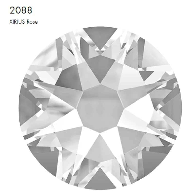 XIRIUS Rose-cristal 100% Original de Austria, parte trasera plana sin hotfix para teléfono móvil, zapatos o decoración de coche, 2088