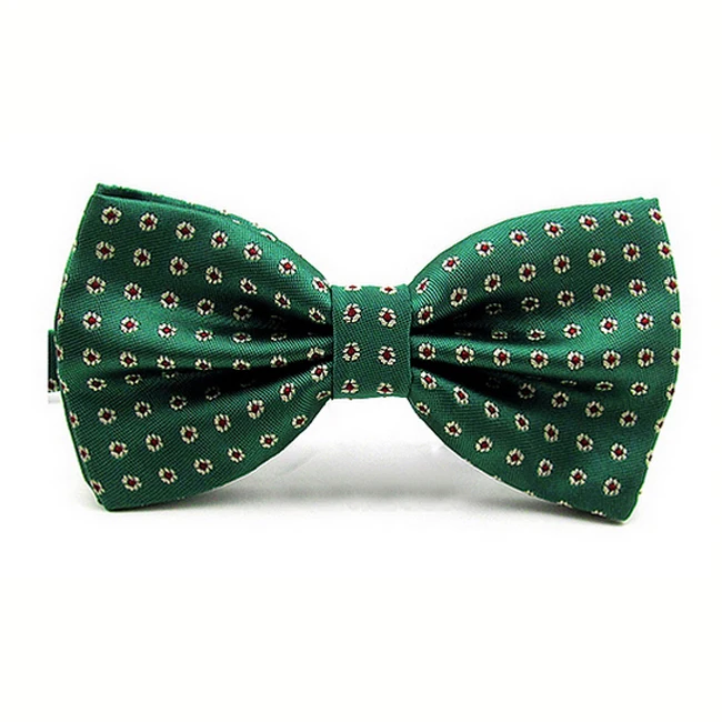 Butterfly Various Multicolor Dots Geometric Pattern Mens Pre-Tied Ajustable Silk Blend Wedding Bow Tie