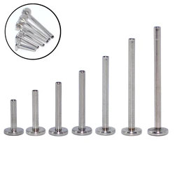 10pcs/lot 361L Surgical Steel Internally Threaded Labret Shaft Lip Bar Ear Tragus Replacement Flat Bar Body Piercing Jewelry 16G