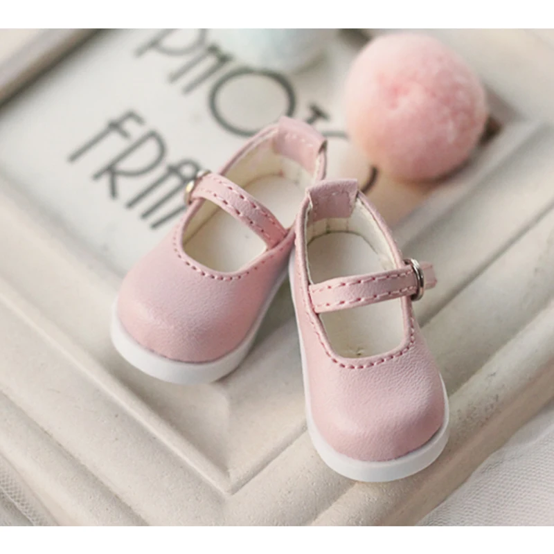 1/6 BJD shoes length 4.5cm leather shoes simple style for 1/6 BJD YOSD shoes doll accessories 6 colors