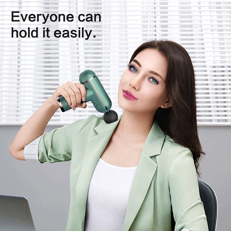 Пистолет для массажа мышц SANLEPUS, Электрический массажер для шеи и тела с ЖК-дисплеем