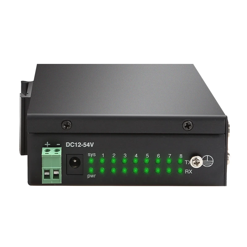 Conversor de dispositivo serial de 8 portas, ethernet, para rs232/422/485, suporta vcom/tcp server/tcp client/udp mode, grau industrial