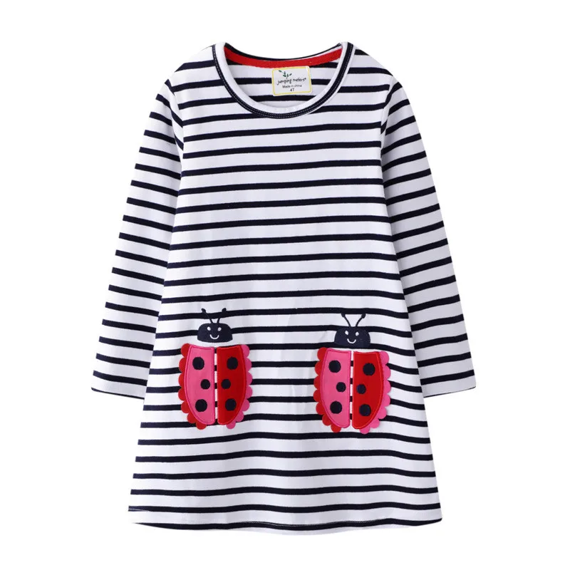Springen Meter Neue Marke Apple Langarm Kleider Für Baby Mädchen Kleidung Baumwolle Herbst Frühling Prinzessin Party Nette Mädchen Kleider – Detail 10